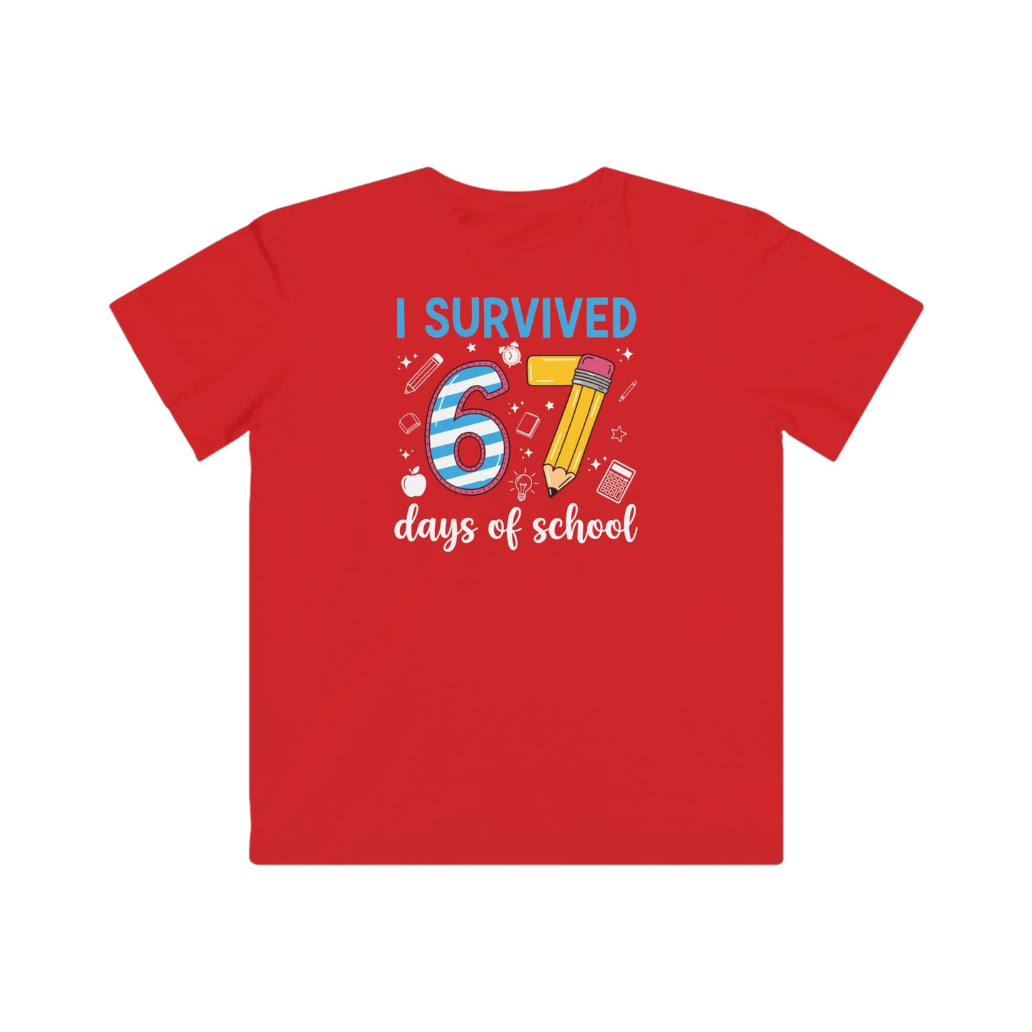 I Survived 67 Days of School Funny Meme Teacher Student T-Shirt