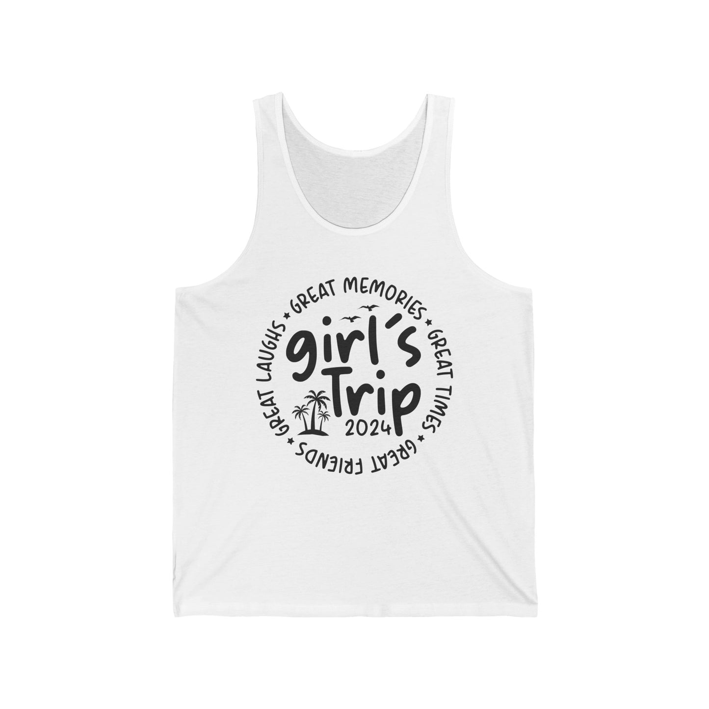 Girl's Trip 2024 Memories Friends Trip Matching Vacation Tank Top For Men Women Tank Top