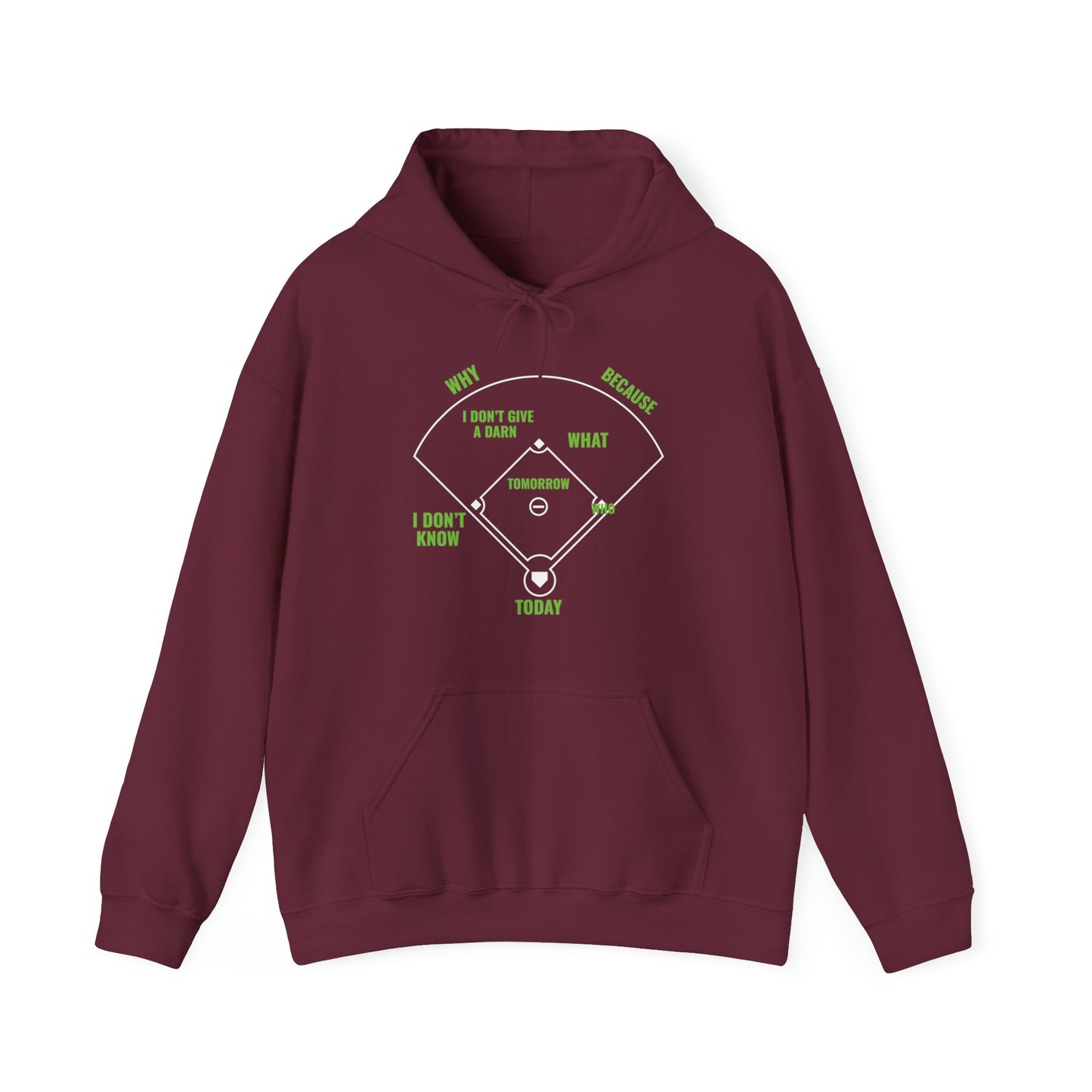 Who's on First Funny Baseball Positions Names Dark Hoodie For Men Women Hoodie