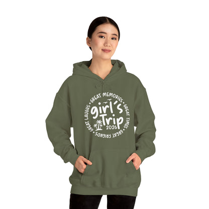 Girl's Trip 2026 Memories Friends Trip Matching Vacation Hoodie For Men Women Hoodie