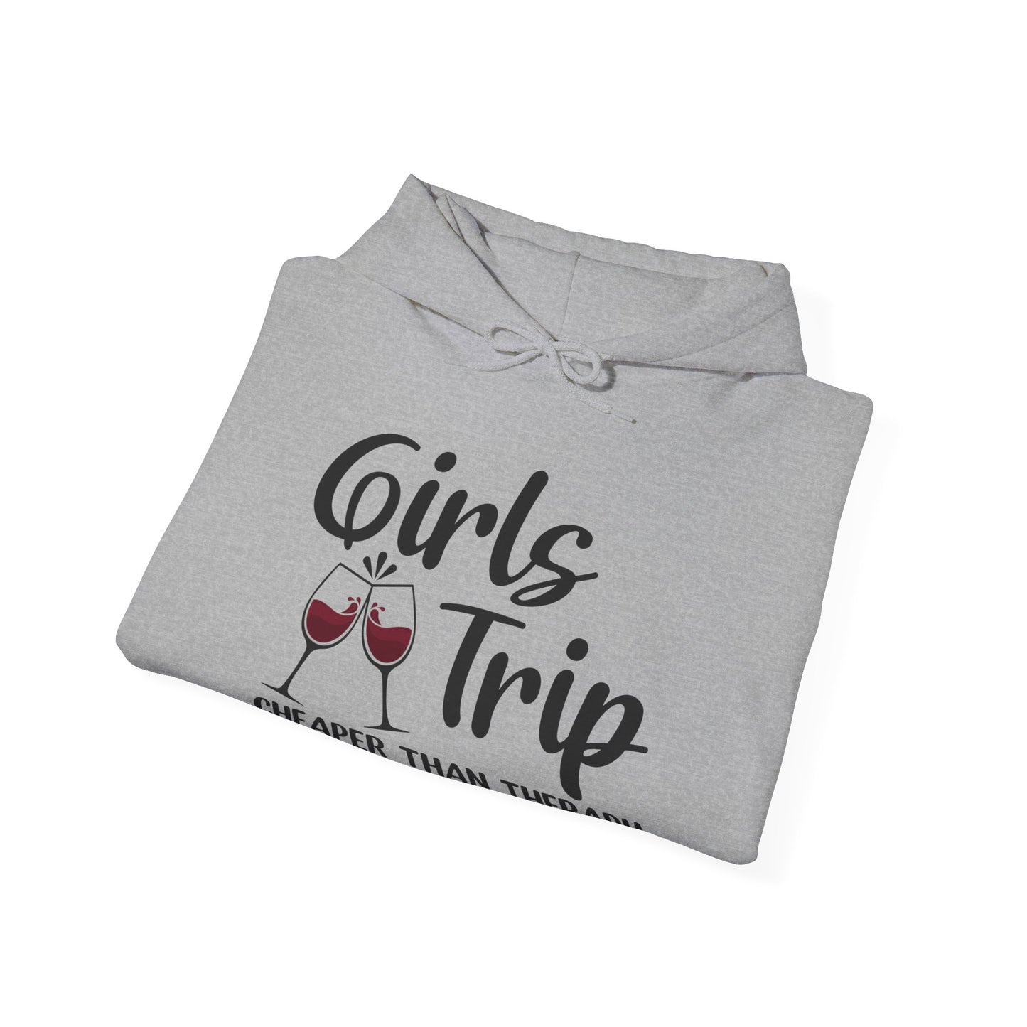 Funny Girls Trip Cheaper Than Therapy Beach Vacation Party Hoodie For Women