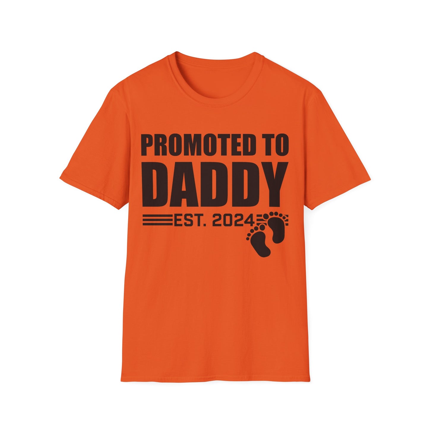 Mens Promoted To Daddy 2024 Pregnancy Announcement Gift T-Shirt