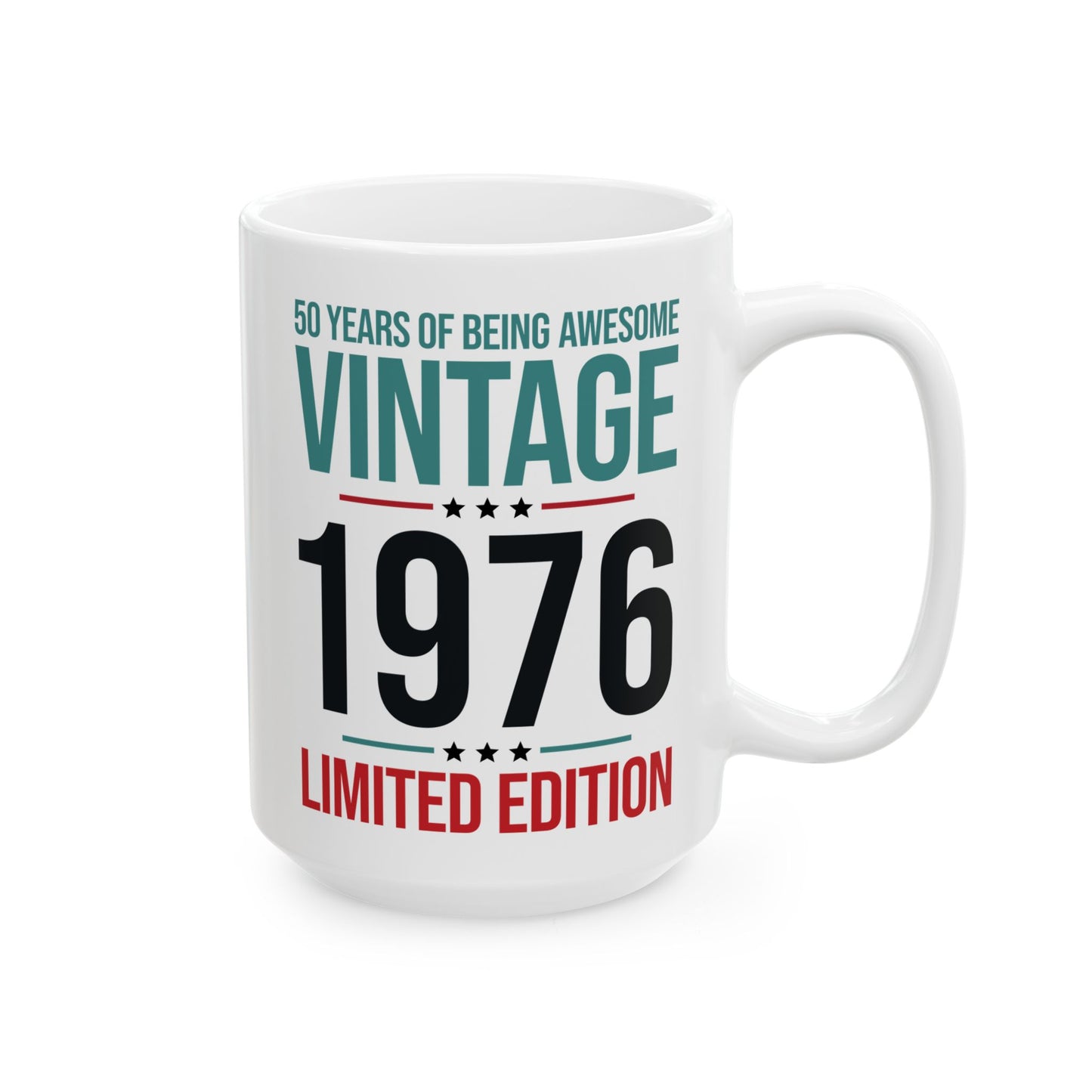 50 Year Old Gifts Vintage 1976 50 Years Awesome 50th Birthday Coffee Mug