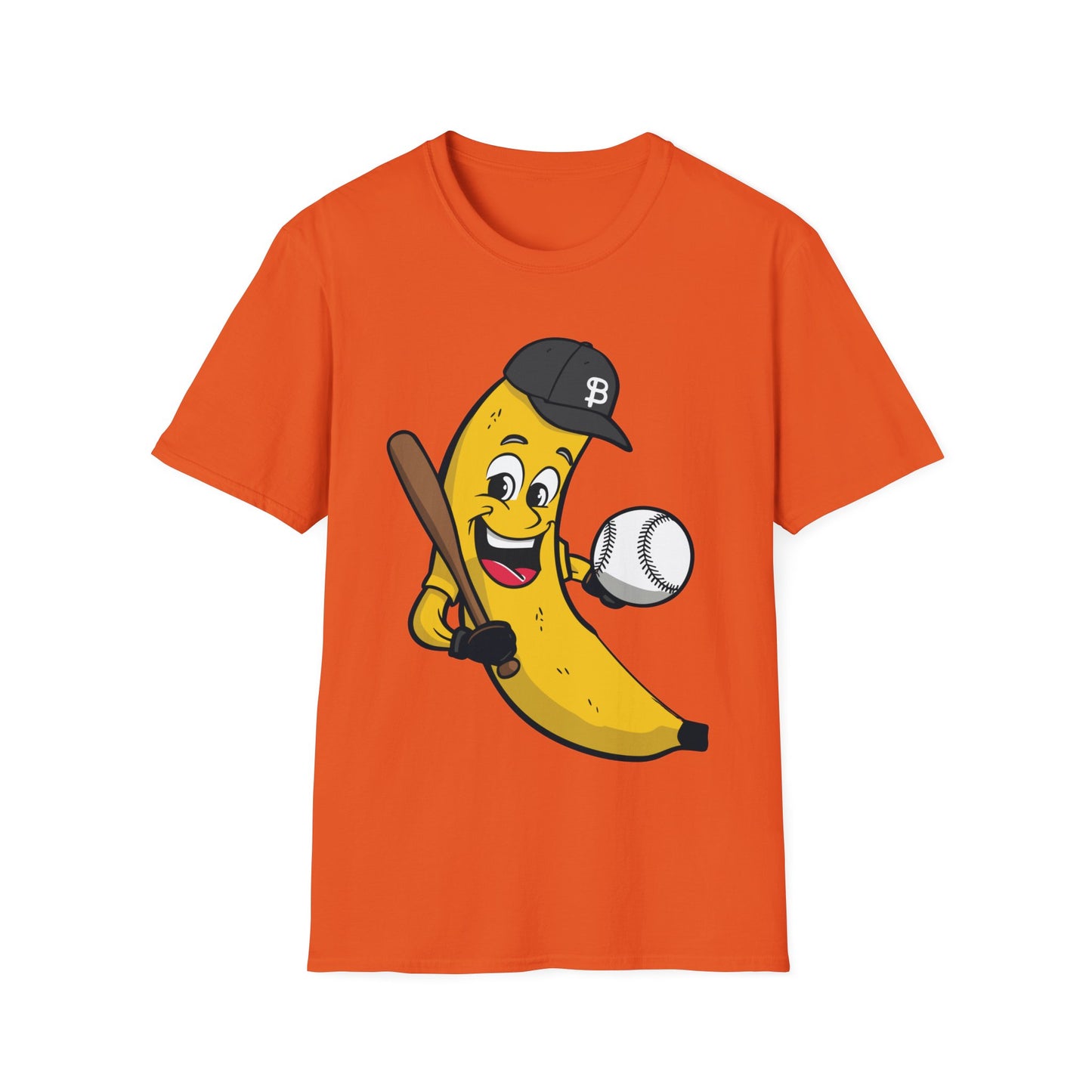 Funny Banana Playing Baseball Fruit Lover Baseball Player T-Shirt For Men Women T-Shirt