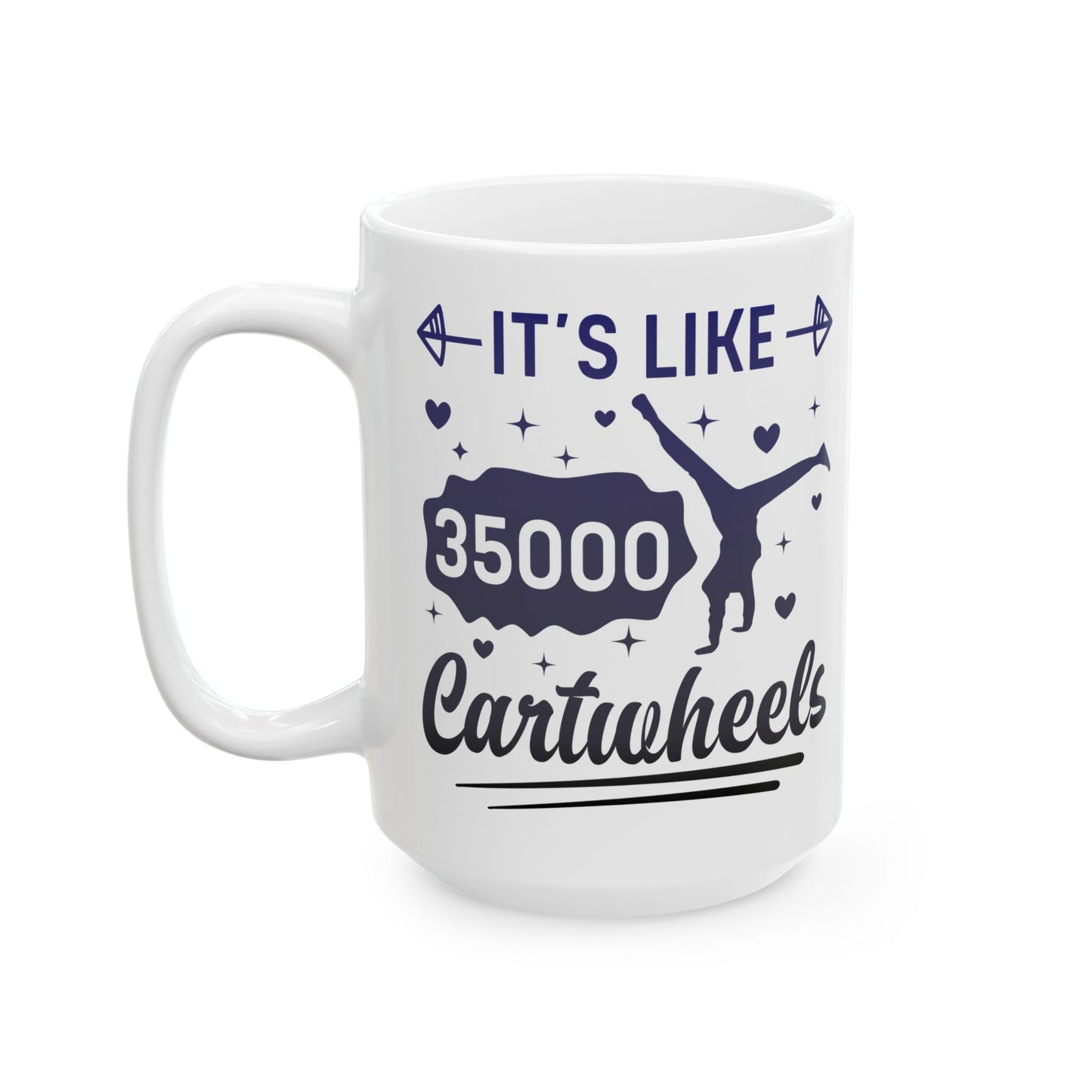 Tie-dye Why Walk When You Cartwheel Quote Gymnastics Cheerleader Gymnast Girl Coffee Mug