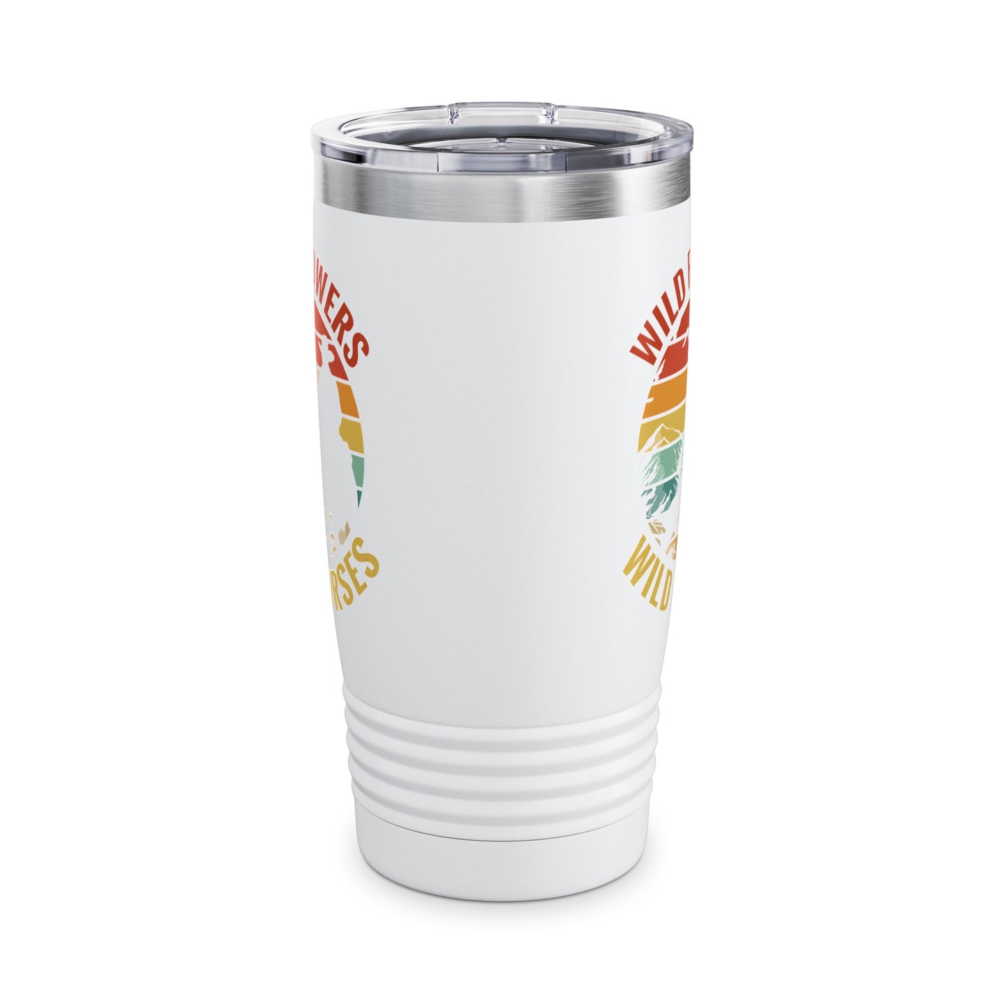 Wild Flowers and Wild Horses Vintage Sunset Country Cowgirl Cowboy Tumbler For Men Women Tumbler