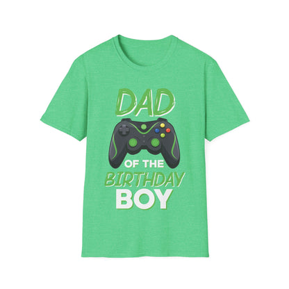 Dad of The Birthday Boy Video Gaming Gamer Birthday Party T-Shirt for Men