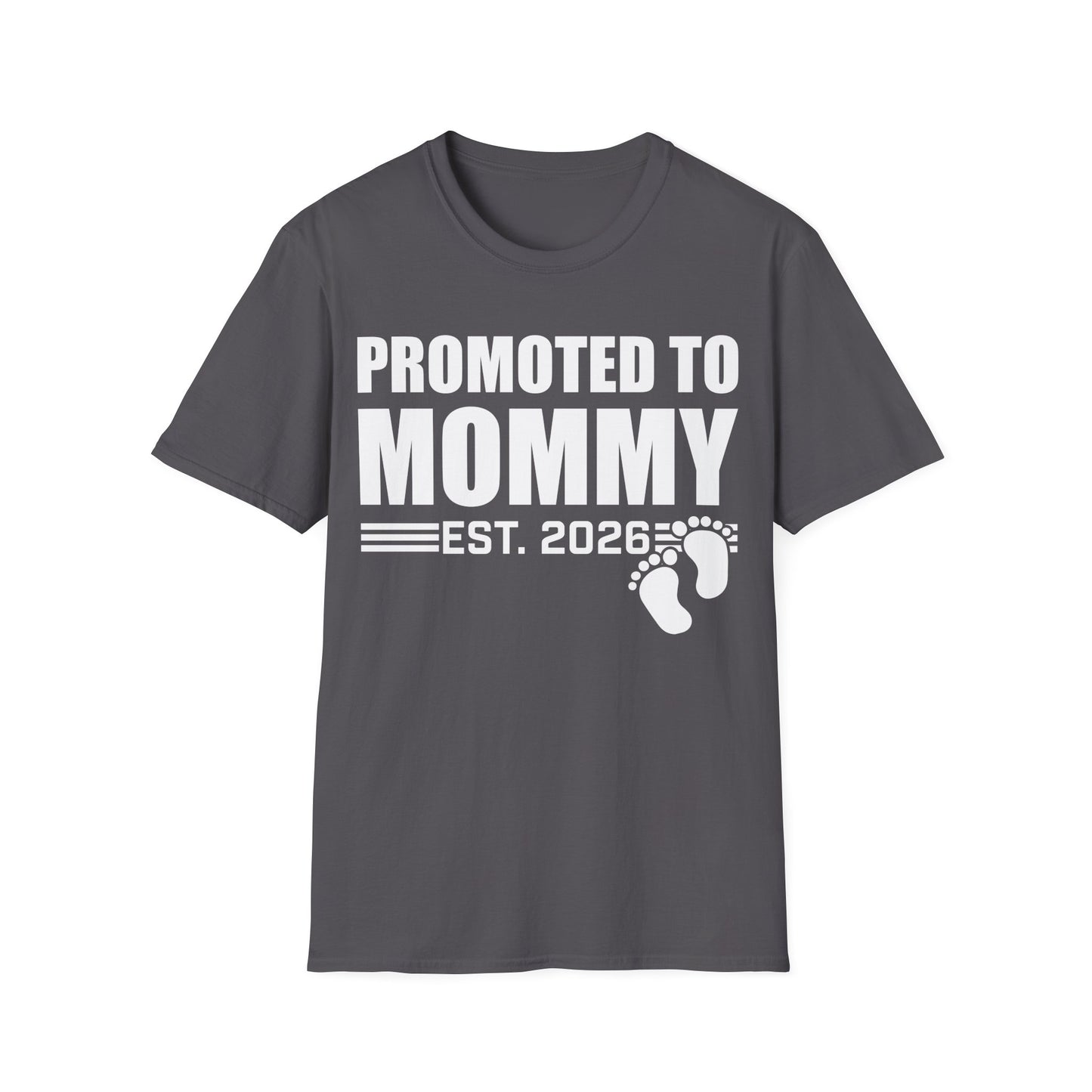 Promoted To Mommy 2026 Pregnancy Announcement Mothers Day Mom To Be T-shirt