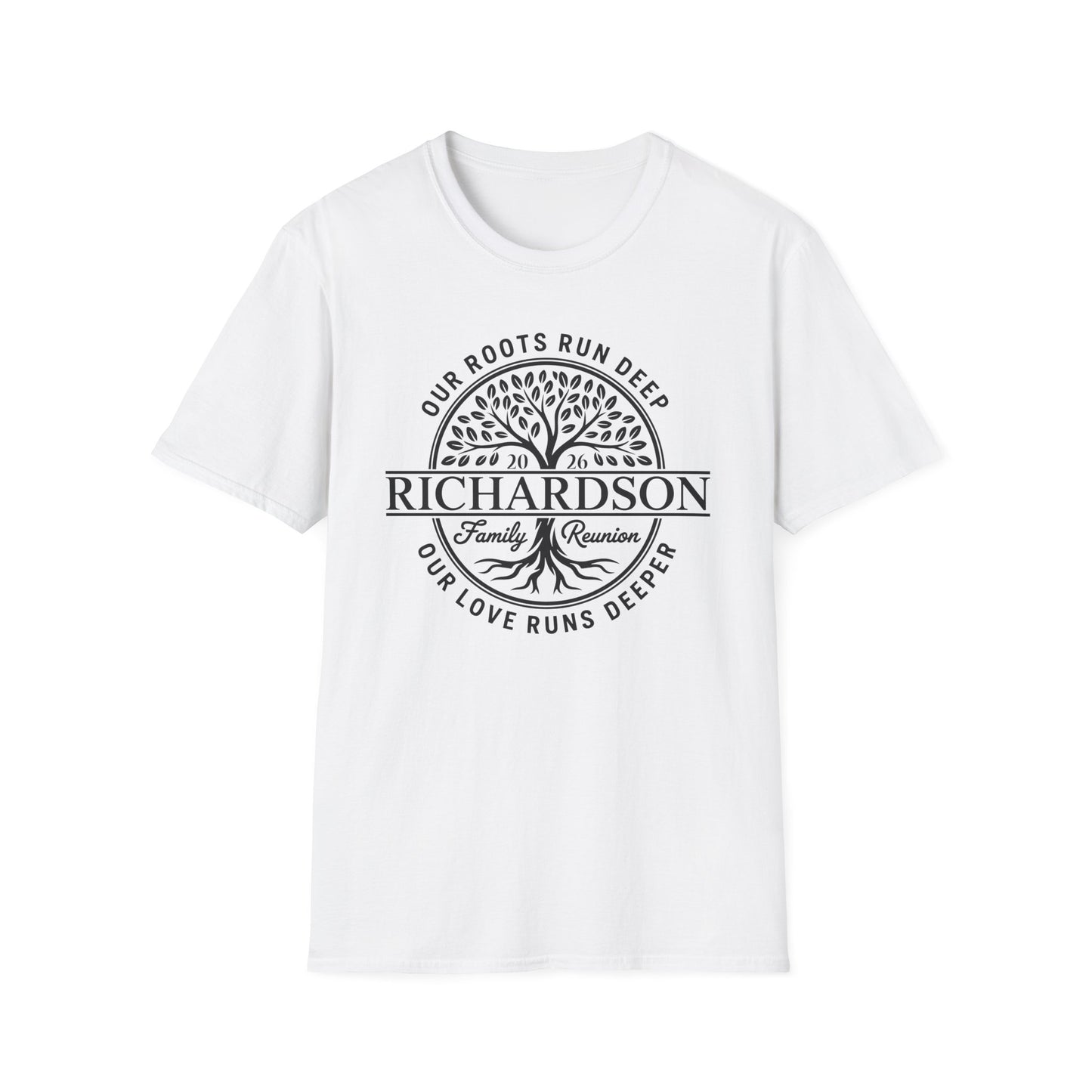 Personalized Richardson Family Reunion Our Roots Run Deep T-Shirt For Men Women