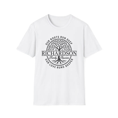 Personalized Richardson Family Reunion Our Roots Run Deep T-Shirt For Men Women