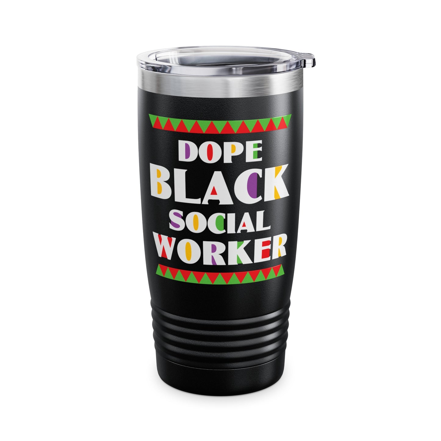 Dope Black Social Worker African American Job Proud Tumbler For Men Women Tumbler