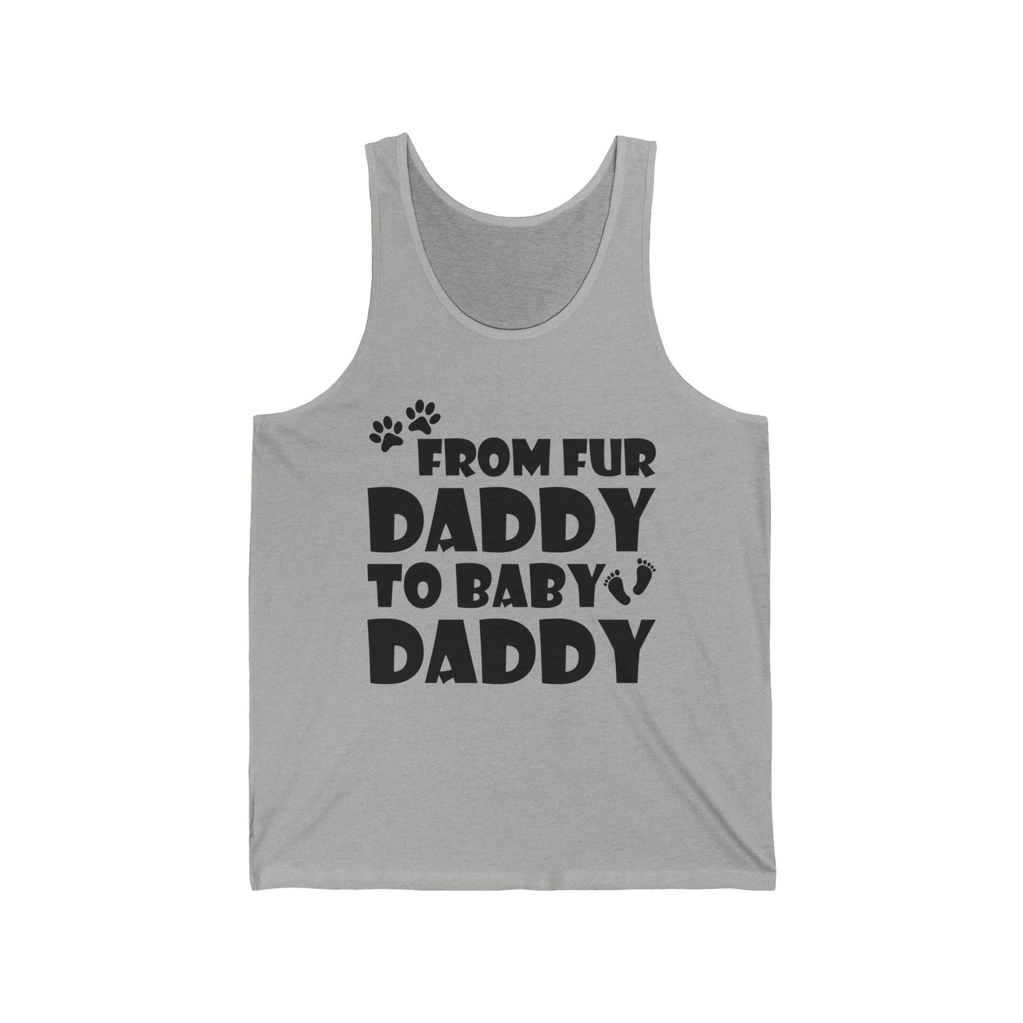 From Fur Daddy To Baby Daddy - Dog Dad Fathers Pregnancy Tank Top