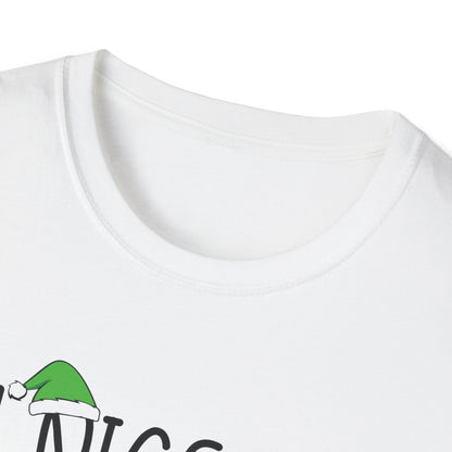 Nice Naughty Irish Christmas Ireland Heritage Roots St Patricks Day T-Shirt For Men Women T-Shirt