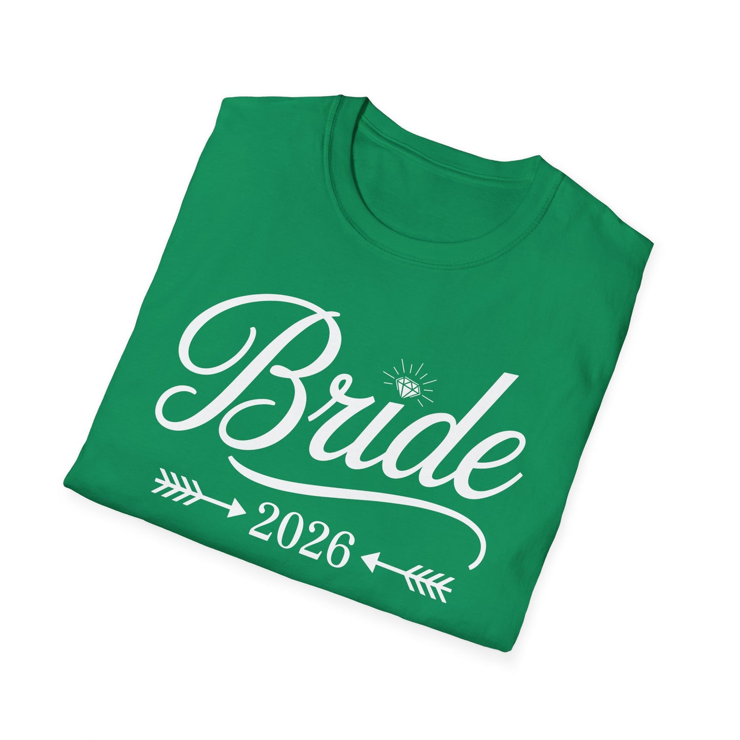 Bride Est 2026 Married Wedding Bridal Party Bachelorette T-Shirt For Women
