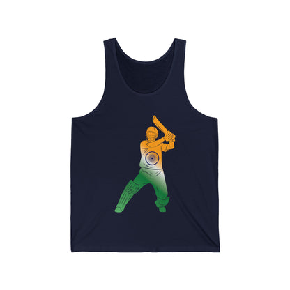 Indian Cricket Team Cricketer Fan Batsmen Flag Of India Tank Top Gift For Men Women Tank Top