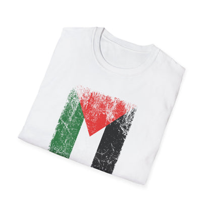 Distressed  Palestine Flag I love Palestine Gaza Vintage T-Shirt For Men T-Shirt