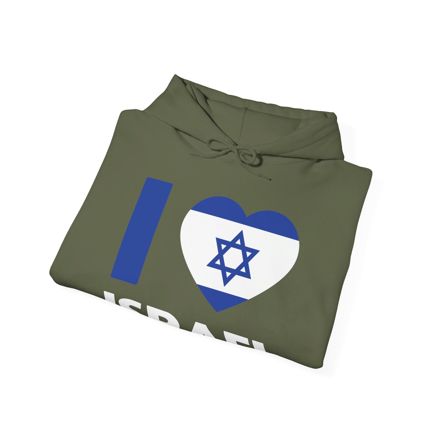 I Love Israel Flag Heart Jews Jewish Hoodie For Men Women Hoodie