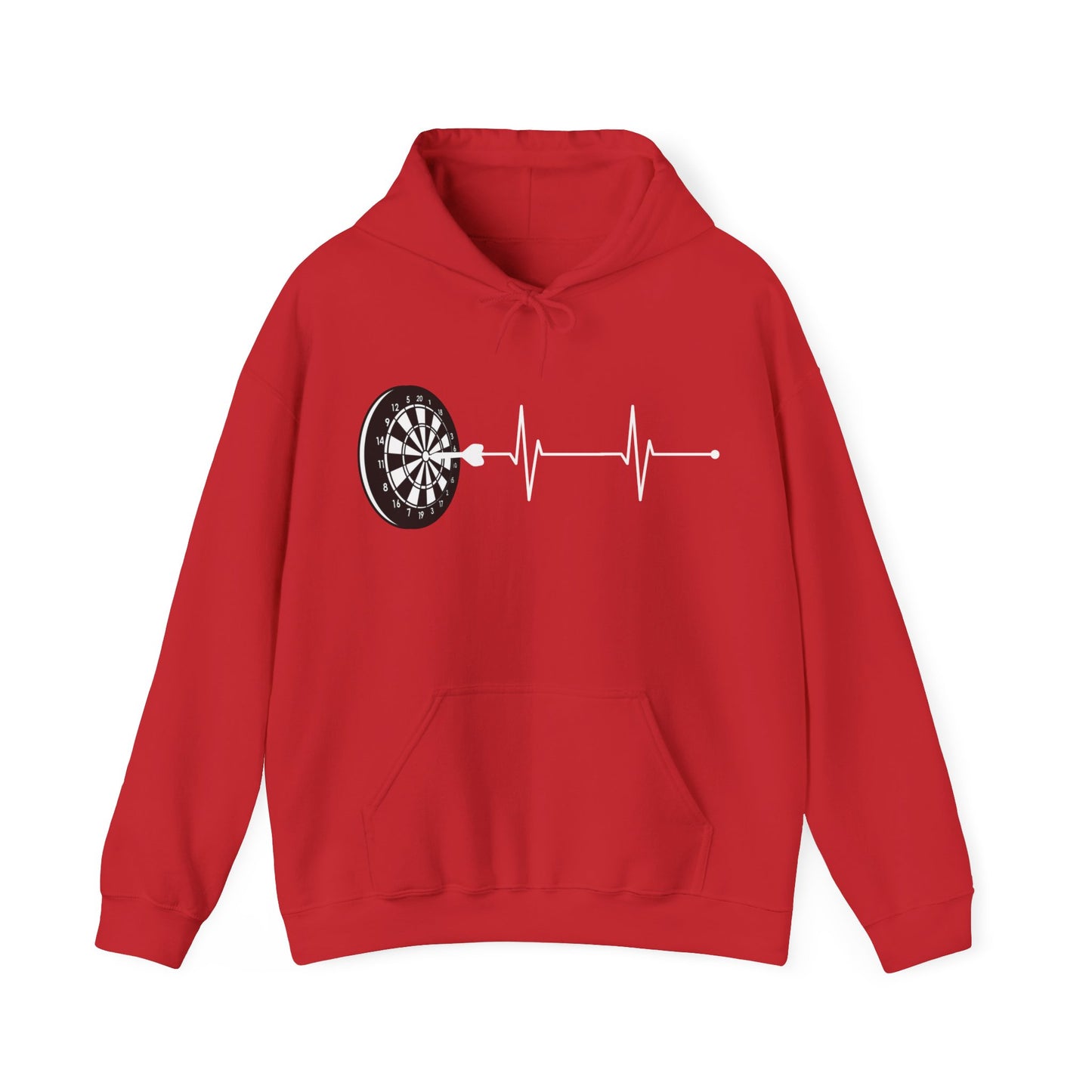 Cute Dart Heartbeat Dart Player Men Women Dart Board Lovers Hoodie