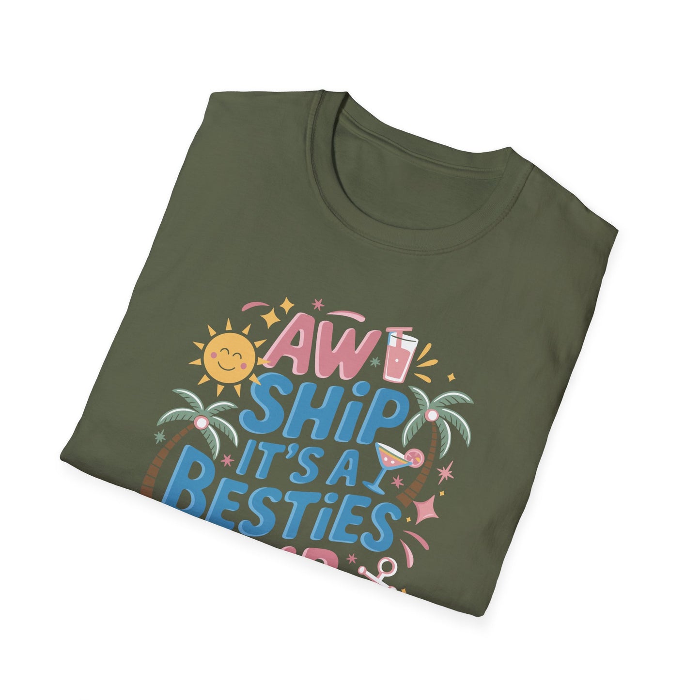 Funny Cruise Flight Friend Group Trip It's A Besties Trip 2026 T-Shirt