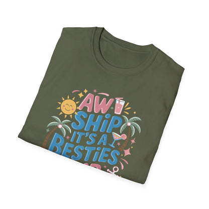 Funny Cruise Flight Friend Group Trip It's A Besties Trip 2026 T-Shirt
