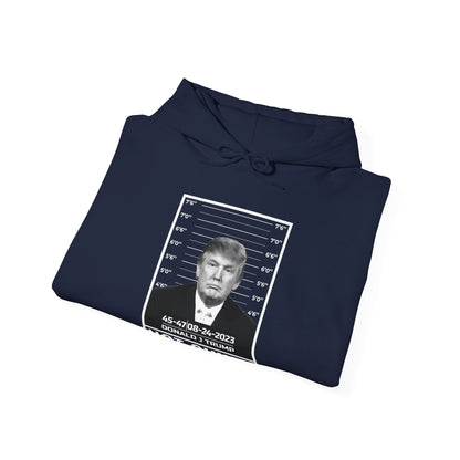 Donald Trump Police Mugshot Not Guilty President Legend 45 47 Hoodie For Men Women Hoodie