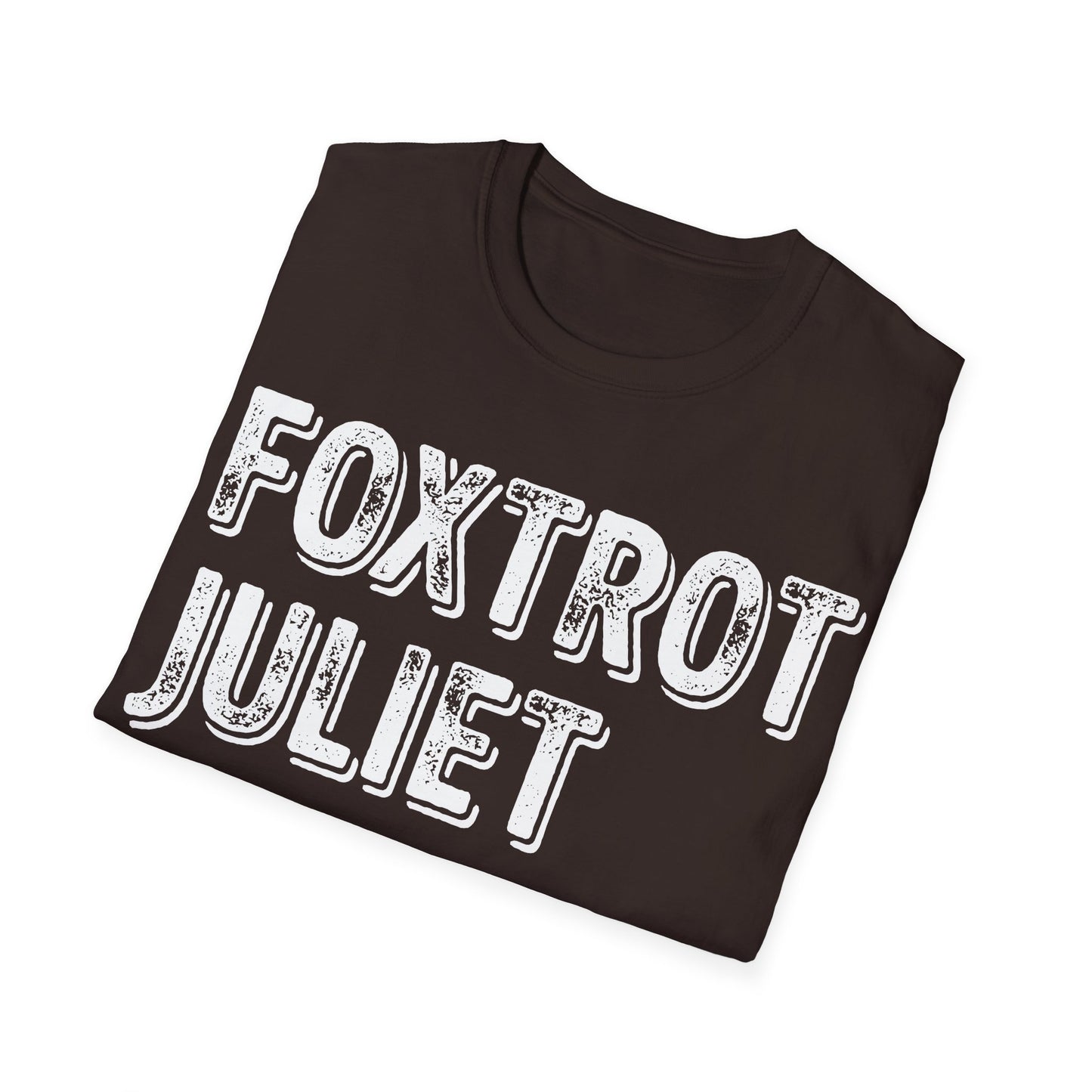 Retro Vintage Foxtrot Juliet Bravo T-Shirt For Men Women