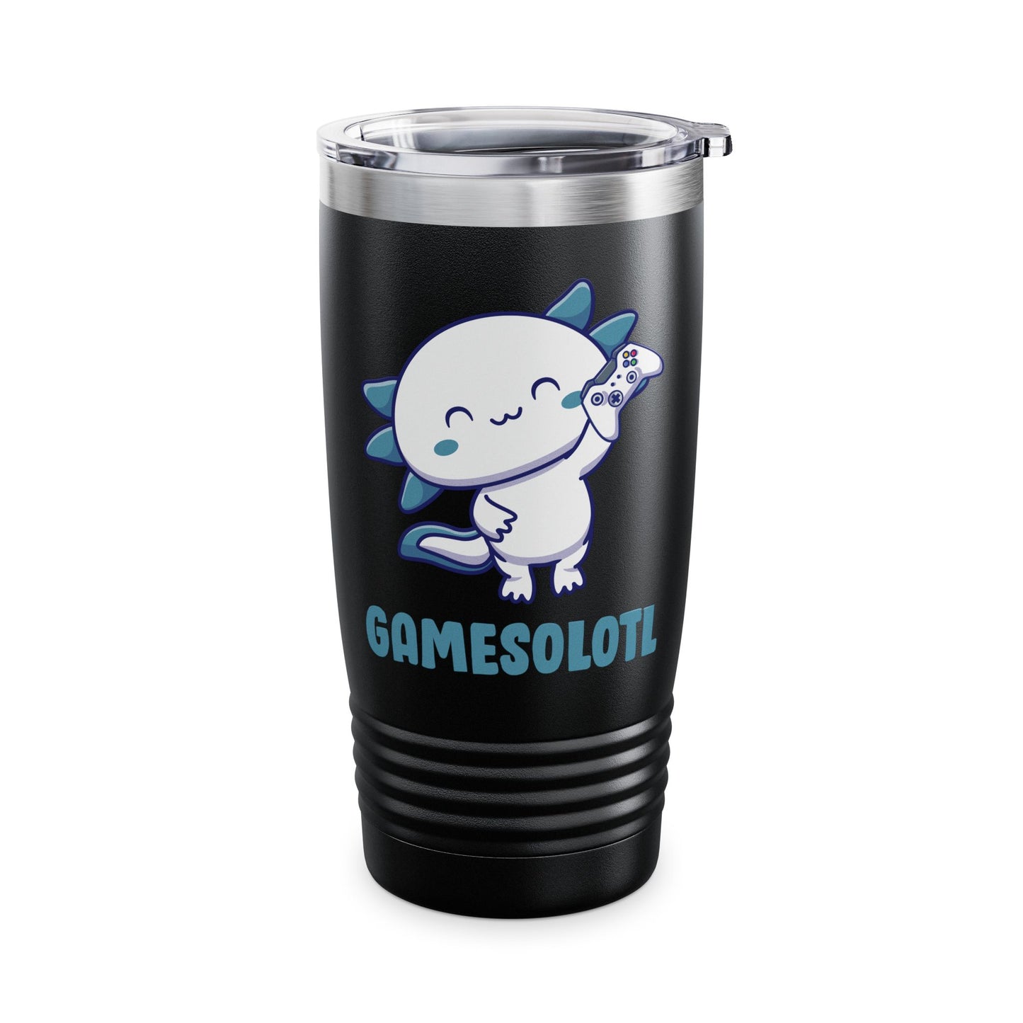 Funny Gamesolotl Gamer Axolotl Fish Playing Video Games Lizard Gaming Tumbler Men Women