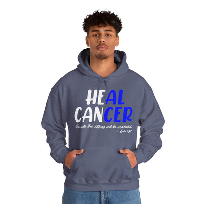 Colon Cancer Faith Bible Verse CRC Awareness Support Heal Family Hoodie For Men Women