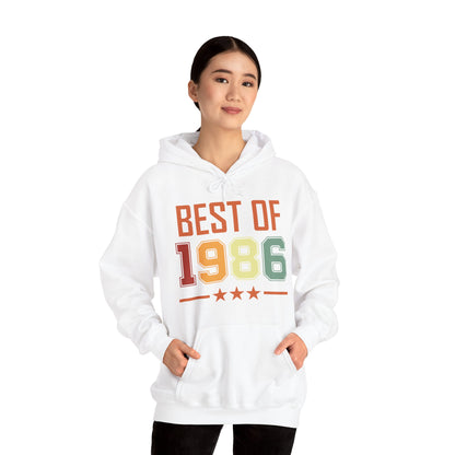 Funny Vintage Best of 1986 40 Year Old Gift 40th Birthday Hoodie For Men Women Hoodie