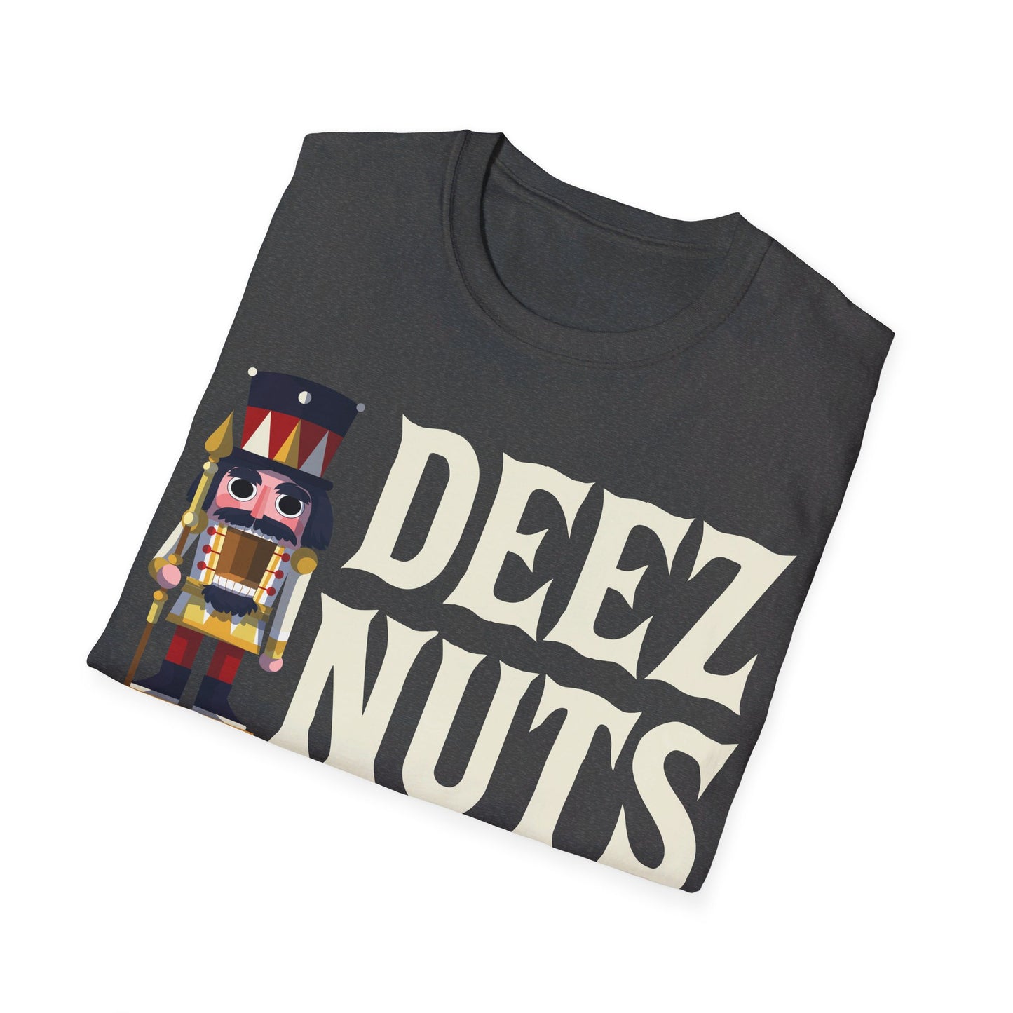 Funny Deez Nuts Nutcracker Ugly Christmas Meme Xmas Gift T-Shirt Men Women