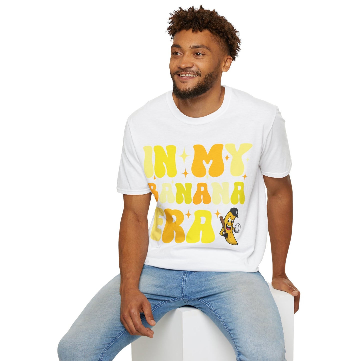 Funny In My Bananas Era Fruit Lover Baseball Player T-Shirt For Men Women T-Shirt