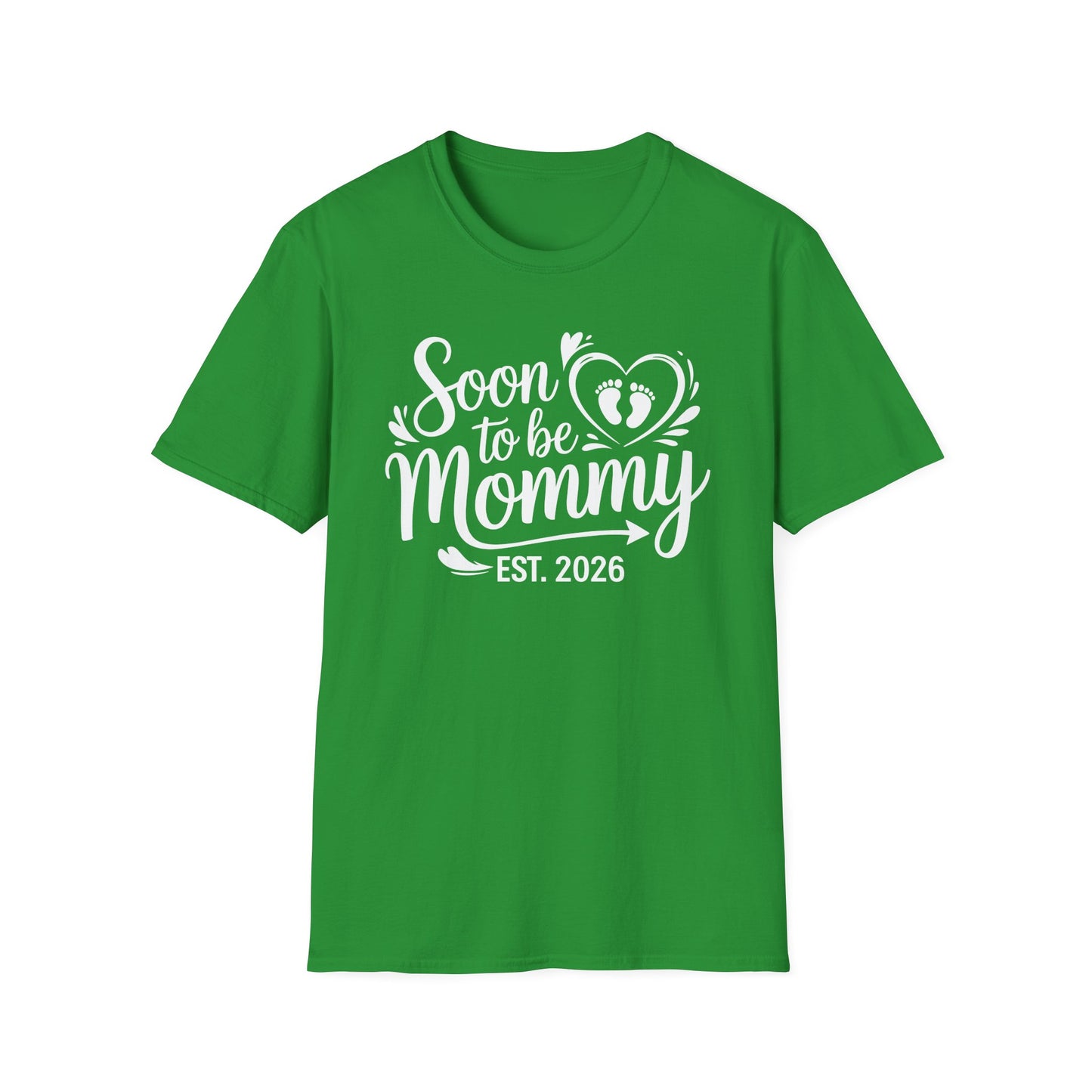 Funny Soon to be Mommy 2026 Mother's Day First Time Mom Pregnancy T-Shirt For Women