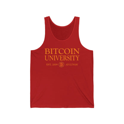 Bitcoin University To The Moon, Funny Vintage Distressed BTC Tank Top For Men Women Tank Top