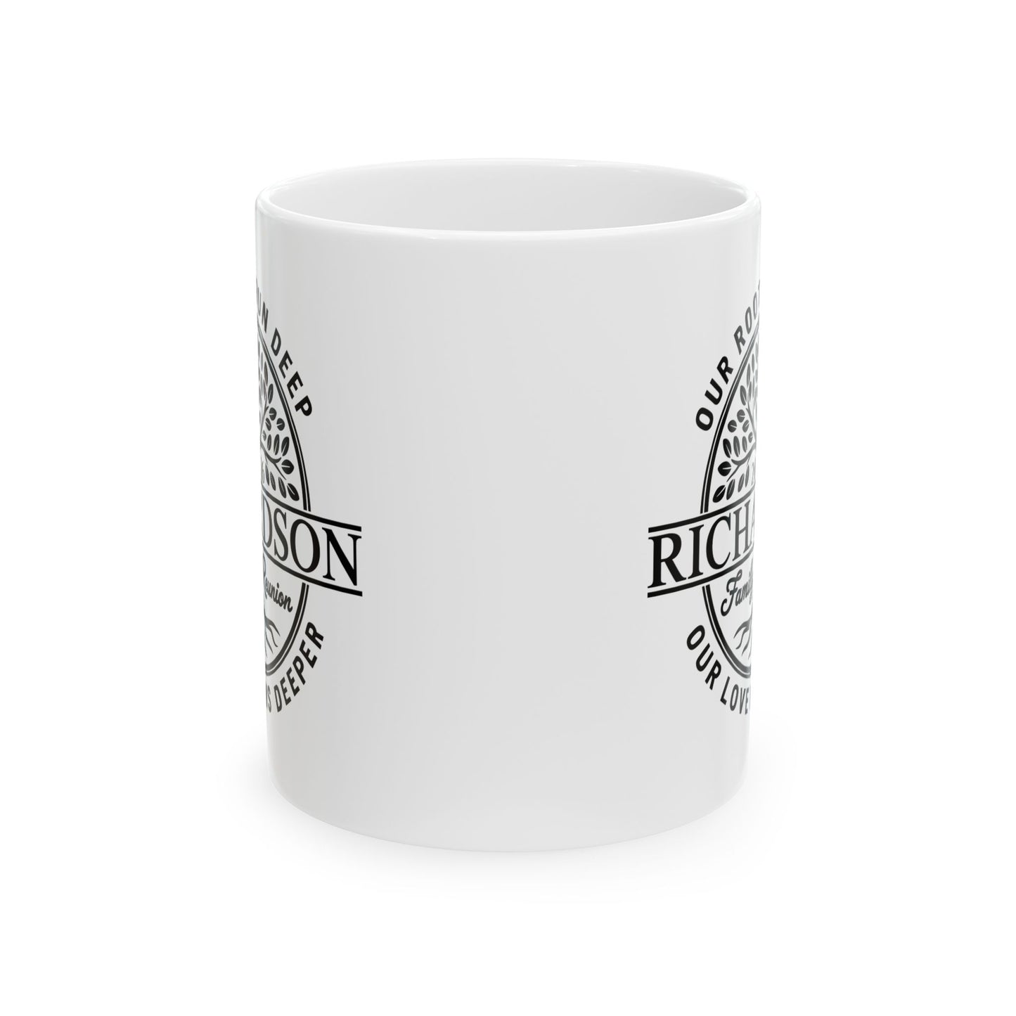 Personalized Richardson Family Reunion Our Roots Run Deep Coffee Mug For Men Women