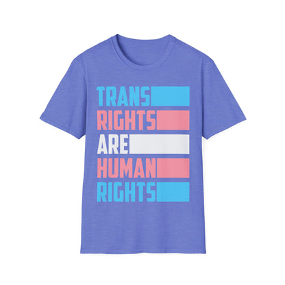 Trans Rights Are Human Rights Transgender Flag T-Shirt Gift For Men Women