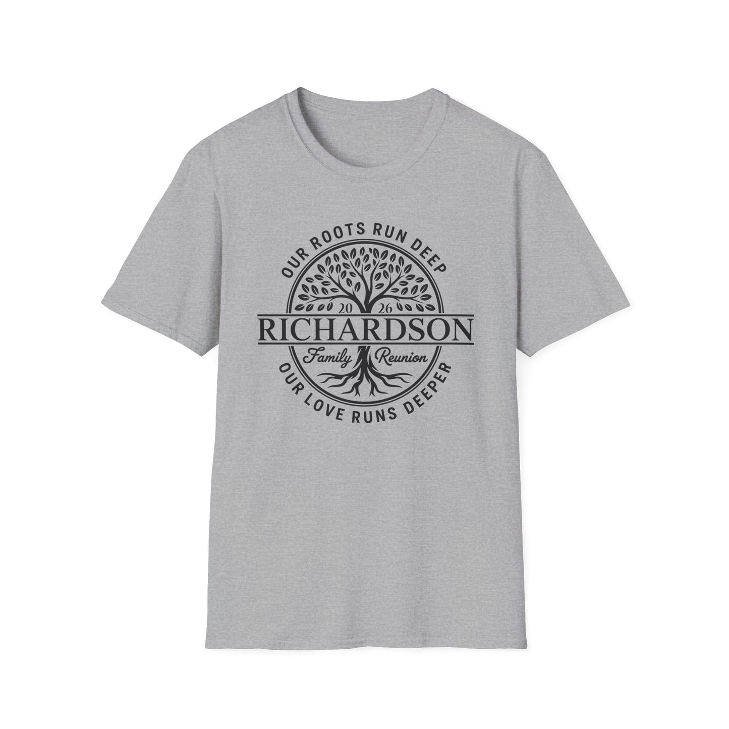 Personalized Richardson Family Reunion Our Roots Run Deep T-Shirt For Men Women