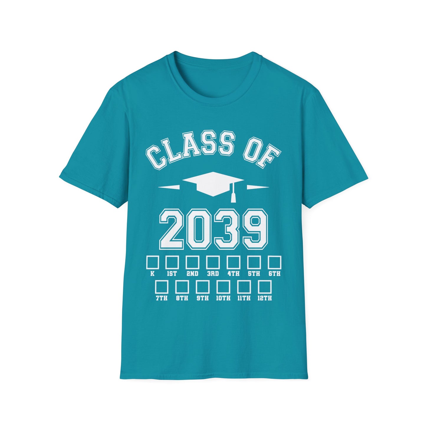 Funny Class of 2039 Checklist Grow with Me Kindergarten First Day Graduation