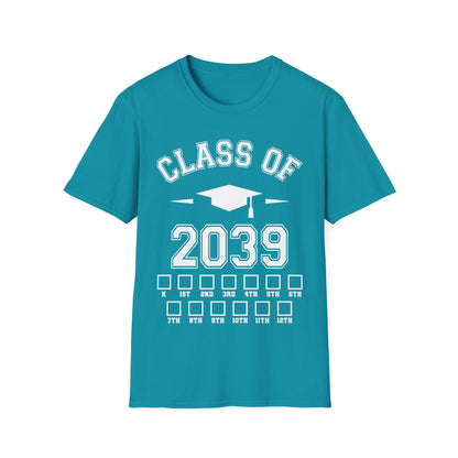 Funny Class of 2039 Checklist Grow with Me Kindergarten First Day Graduation