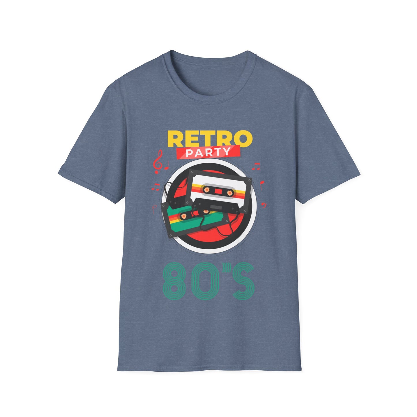 Retro Party 80's Funny Cassette Tape Vintage T-Shirt for Men Women