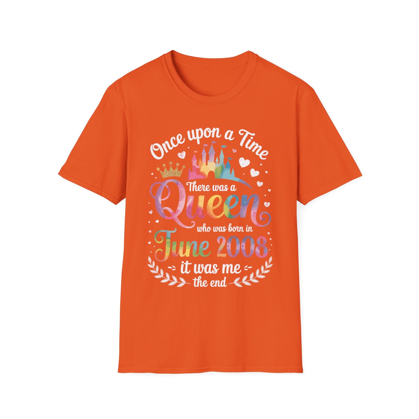 Funny 18 Years Old Birthday Girl 18 Birthday Queen June 2008 T-Shirt For Women