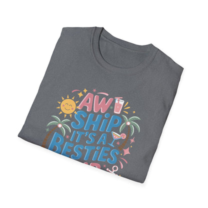 Funny Cruise Flight Friend Group Trip It's A Besties Trip 2026 T-Shirt