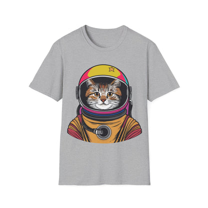 Funny Space Gifts Cat Mom Cat Dad Astronaut Space T-Shirt For Men Women Kids T-Shirt