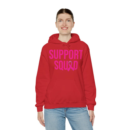 Support Squad Breast Cancer Warrior Awareness October Pink Hoodie