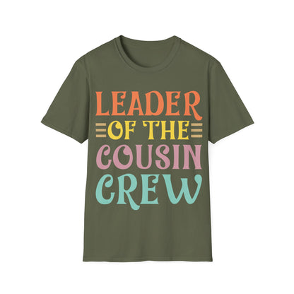 Leader Of The Cousin Crew Toddler Girl Boy Funny Vacation Trip T-Shirt For Men Women T-Shirt