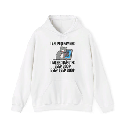 Funny I Are Programmer I Make Computer Beep Boop Cute Cat Hoodie For Men Women Hoodie