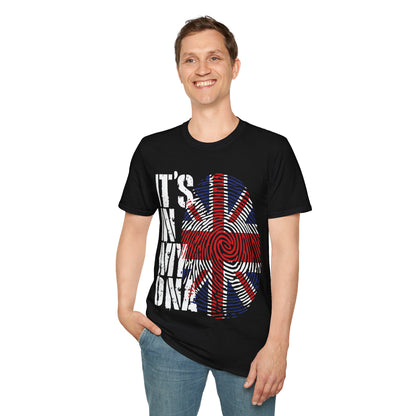 Funny Its In My DNA British Flag England UK Britain Union Jack T-Shirt For Men Women T-Shirt