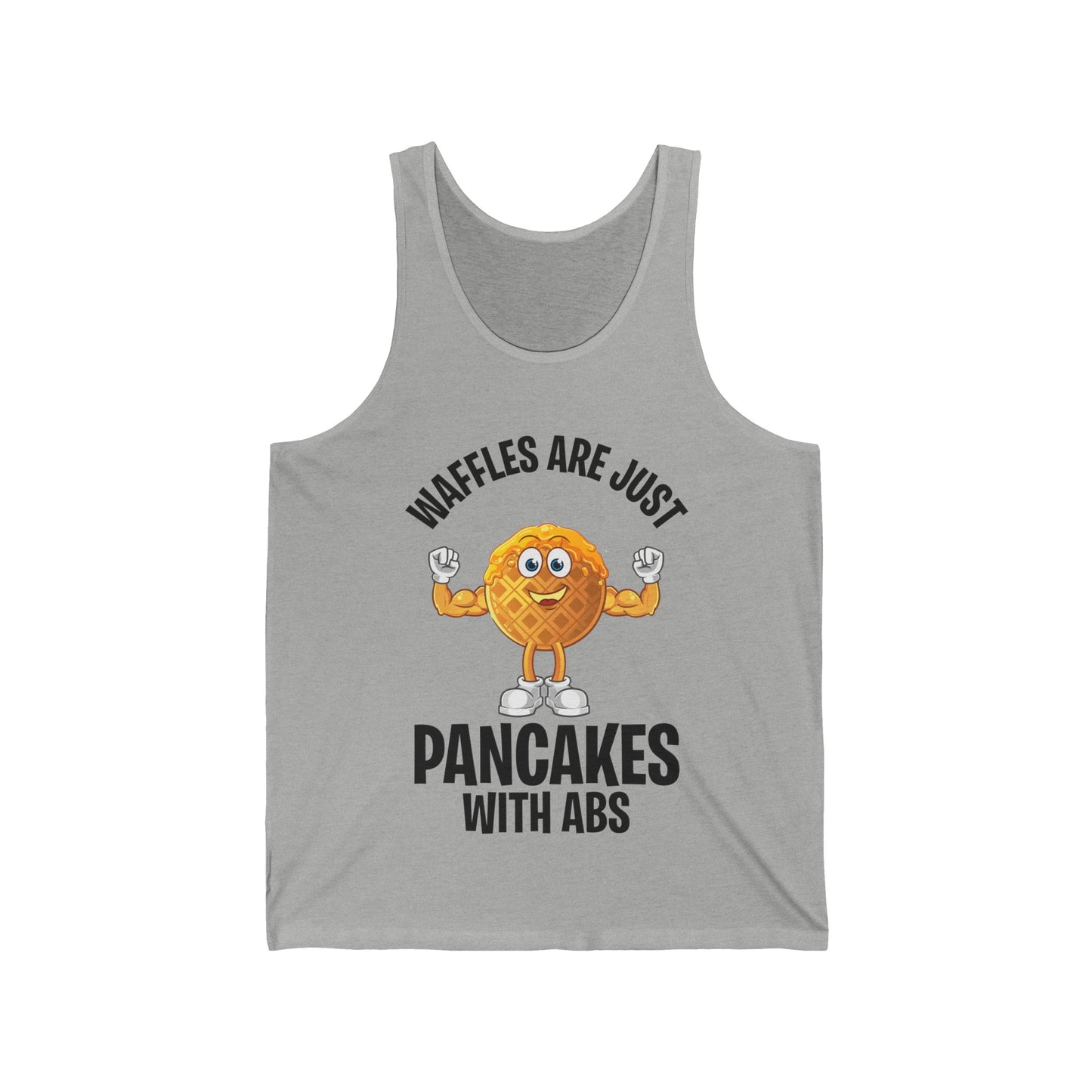 Funny Waffles Are Just Pancakes With Abs Breakfast Waffles Foodie Food Lovers Tank Top