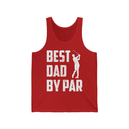 Best Dad by Par Fathers Day Daddy Golf Lover Golfer Gifts Tank Tops