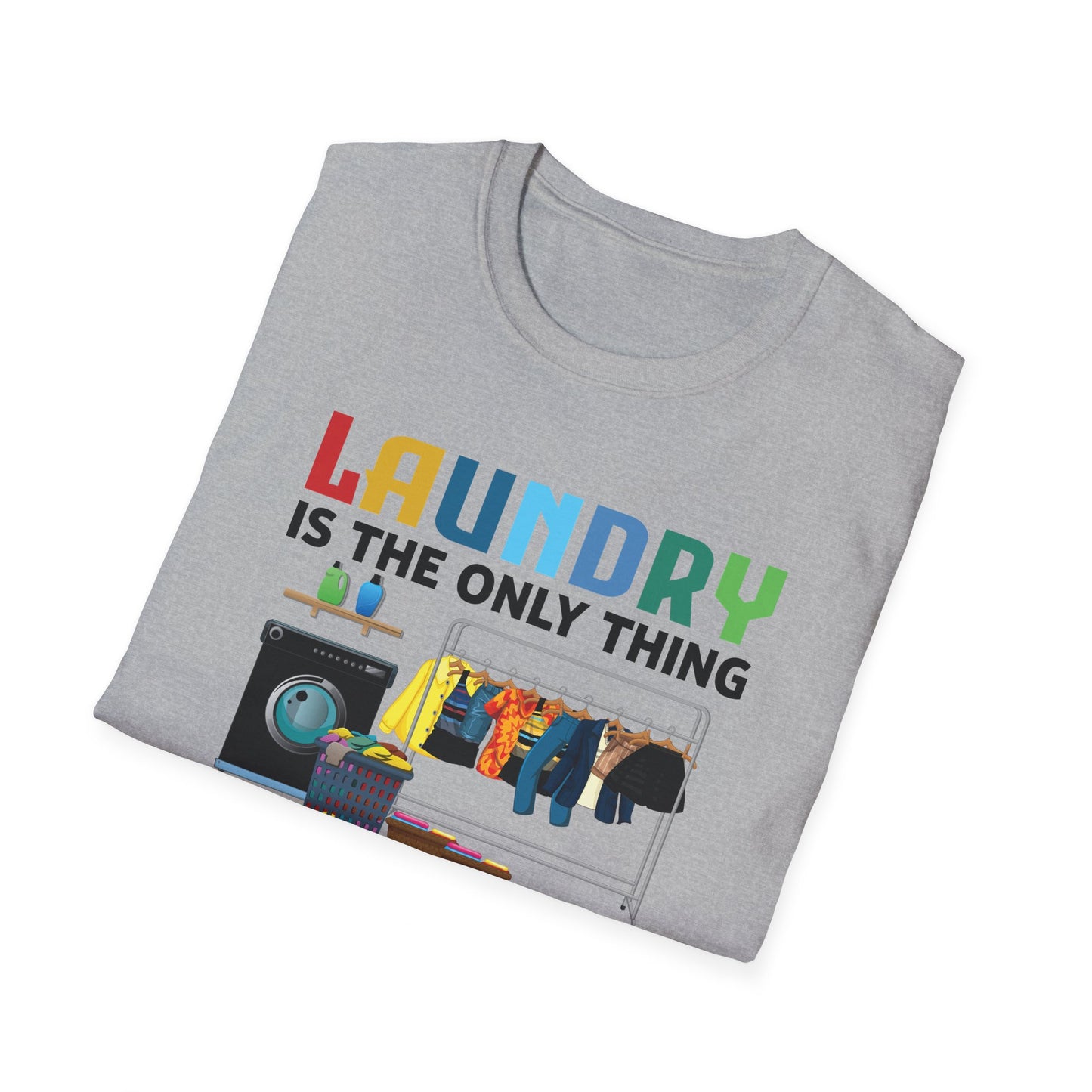 Funny Laundry The Only Thing Separated By Color Black Pride Anti-Racism T-Shirt