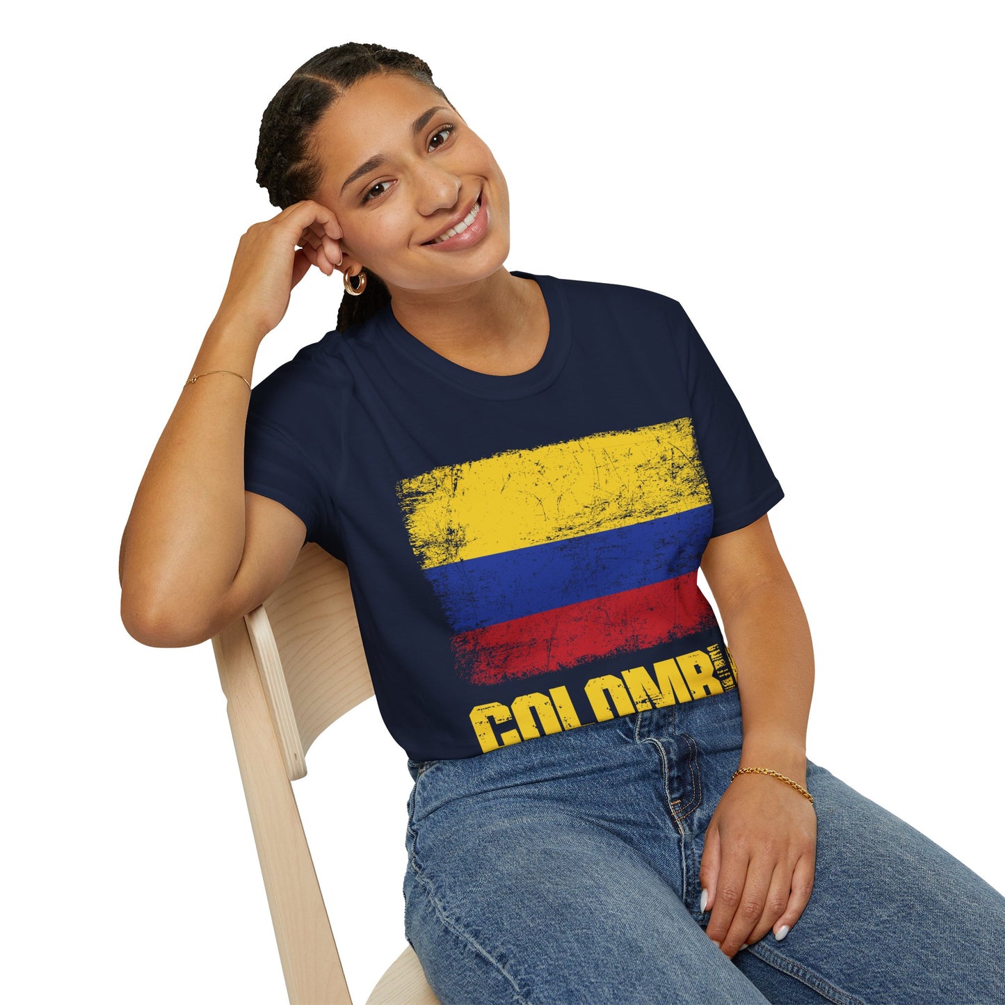 Colombia Columbian Flag Outfit T-Shirt For Men Women T-Shirt